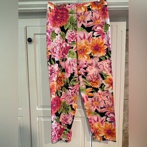 Talbots Multicolor Floral Pants